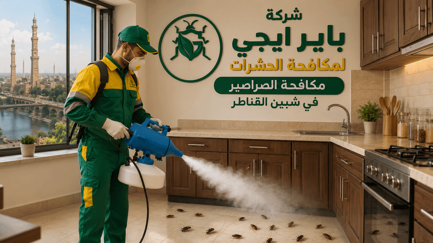مكافحة الصراصير في شبين القناطر