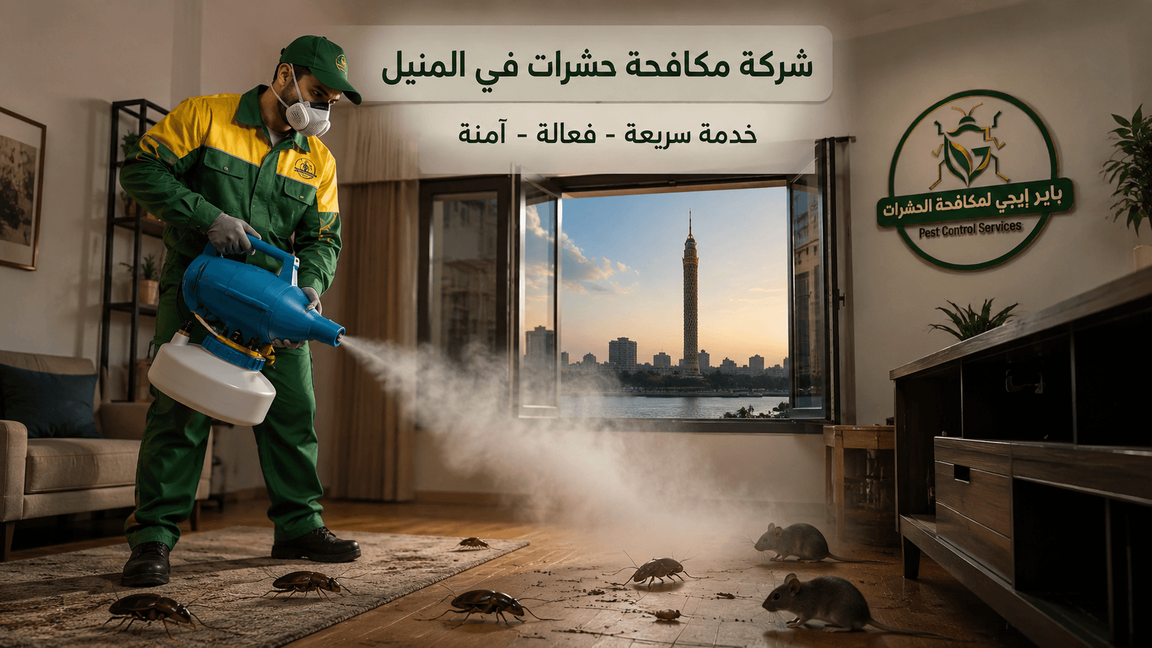 شركة مكافحة حشرات في المنيل