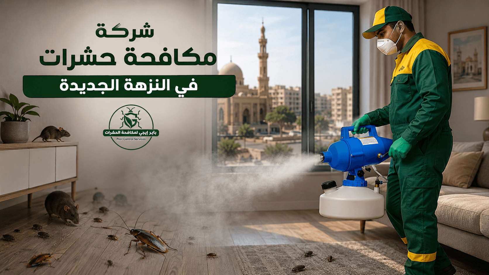 شركة مكافحة حشرات في النزهة الجديدة