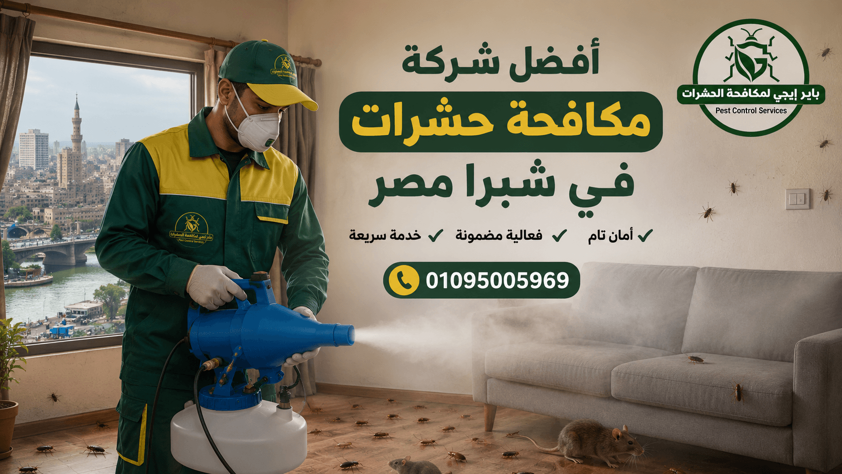 شركة مكافحة حشرات في شبرا مصر