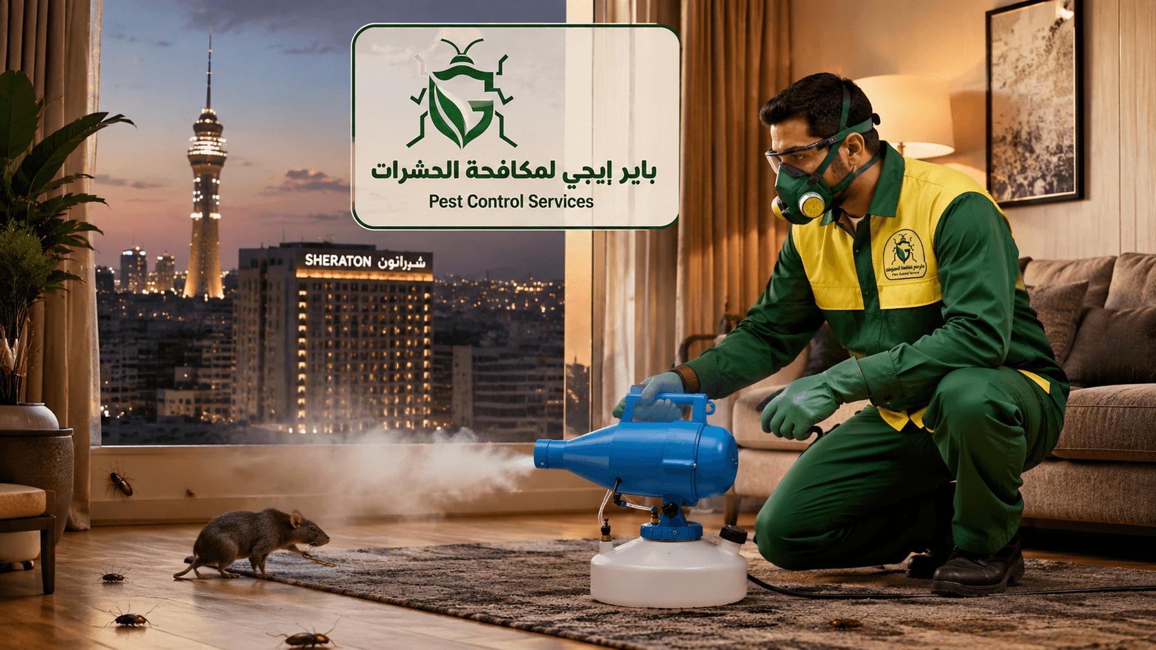 شركة مكافحة حشرات في شيراتون