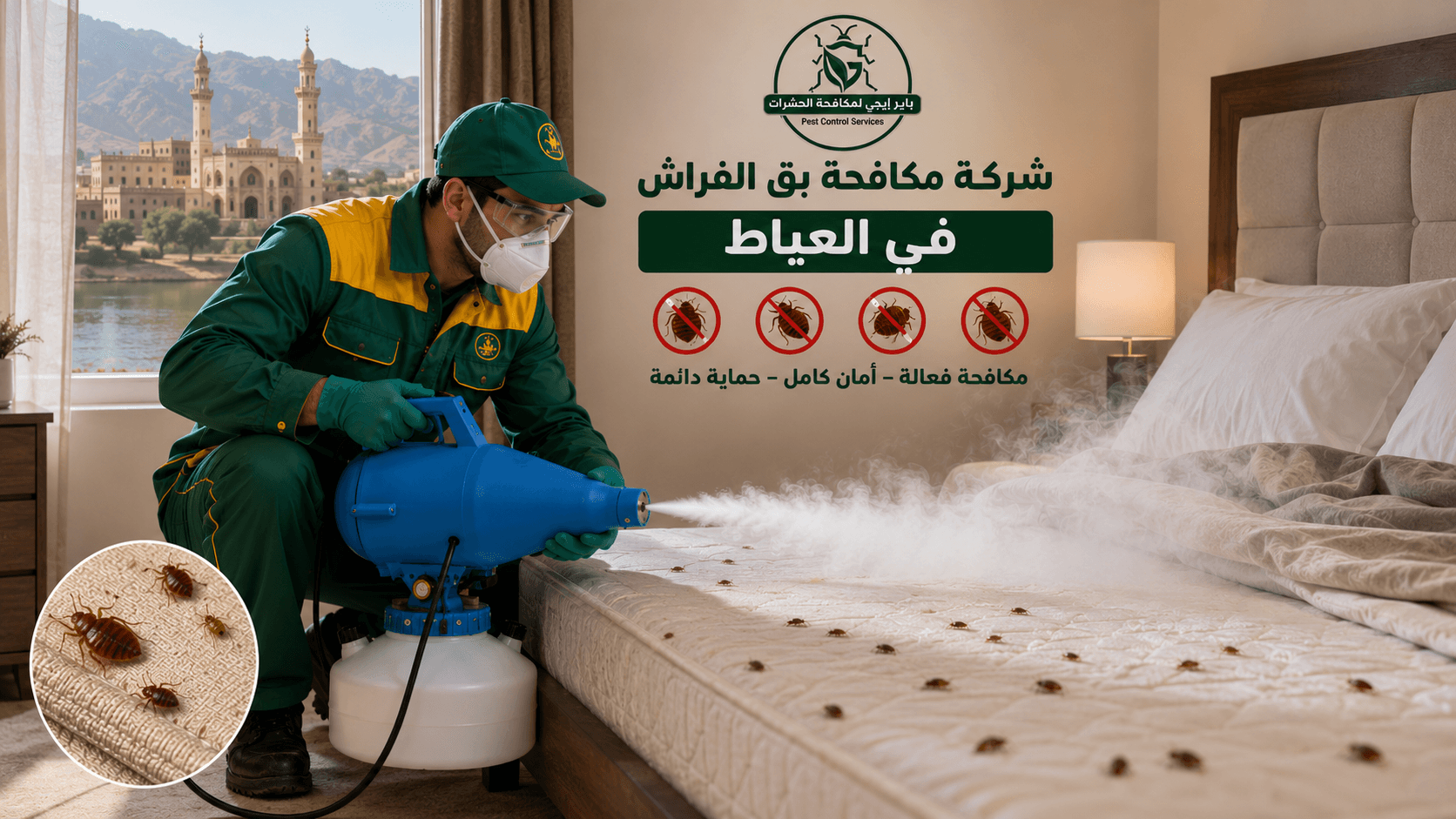 مكافحة بق الفراش في العياط