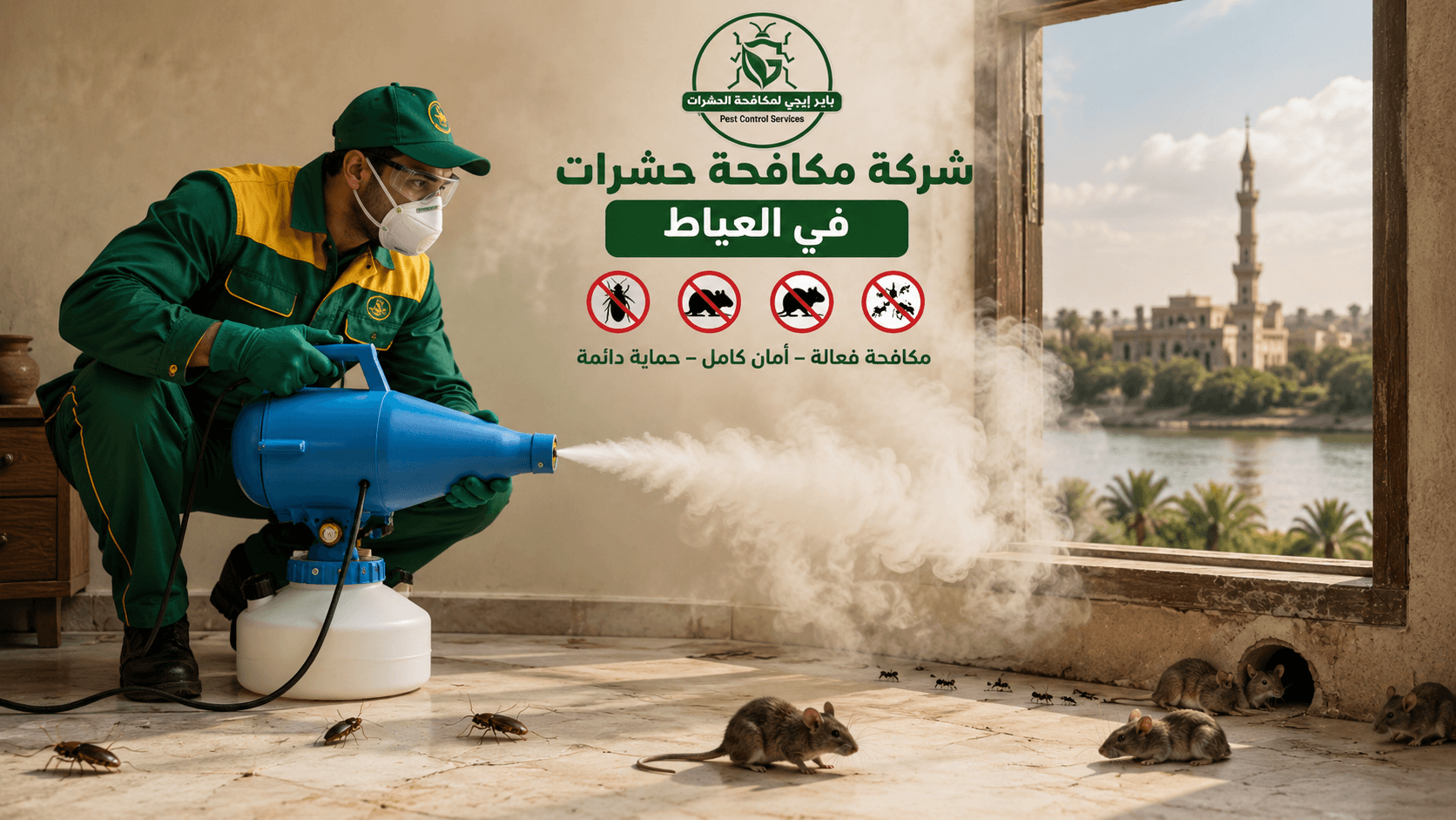 شركة مكافحة حشرات في العياط