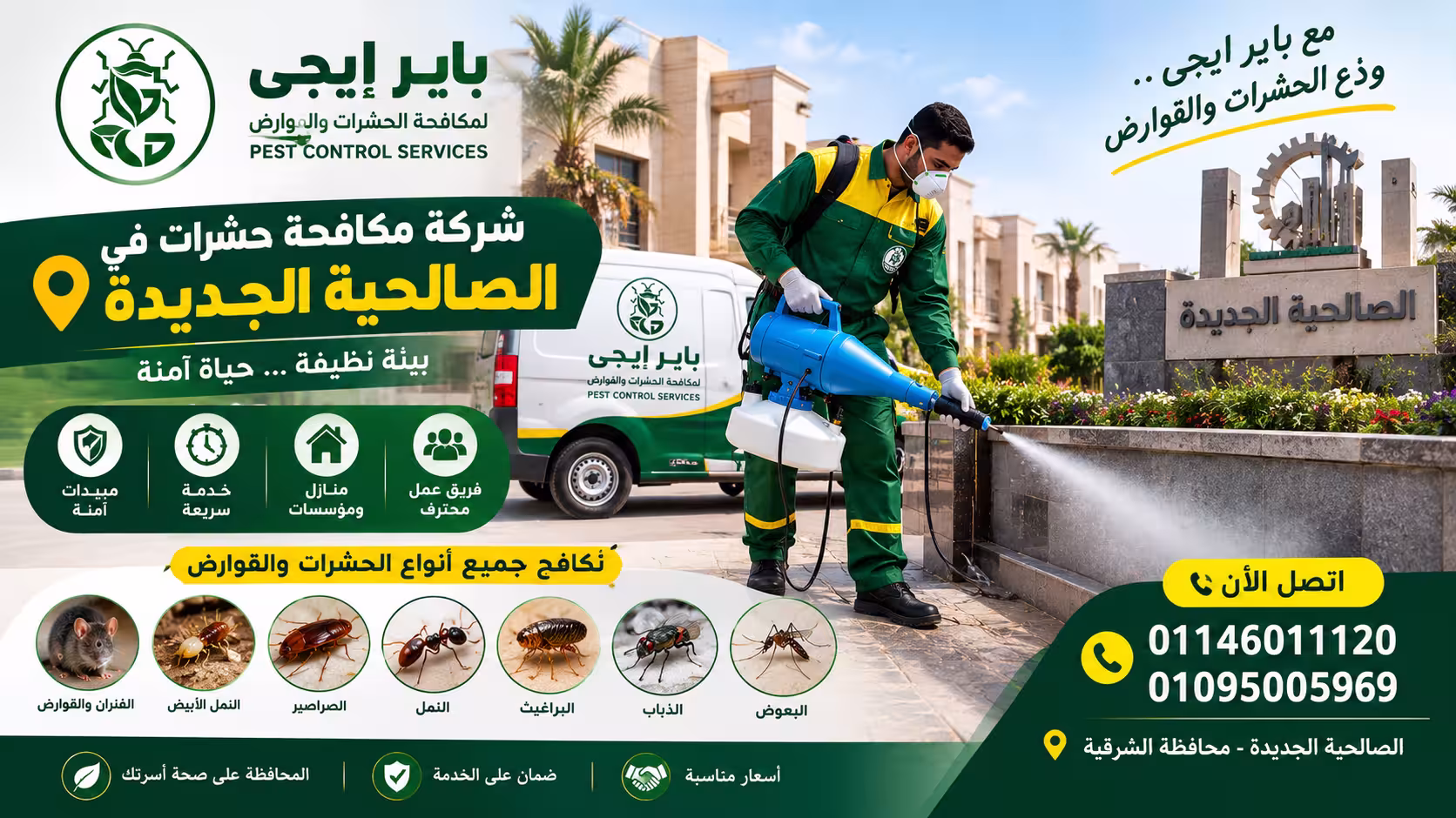 شركة مكافحة حشرات في الصالحية الجديدة