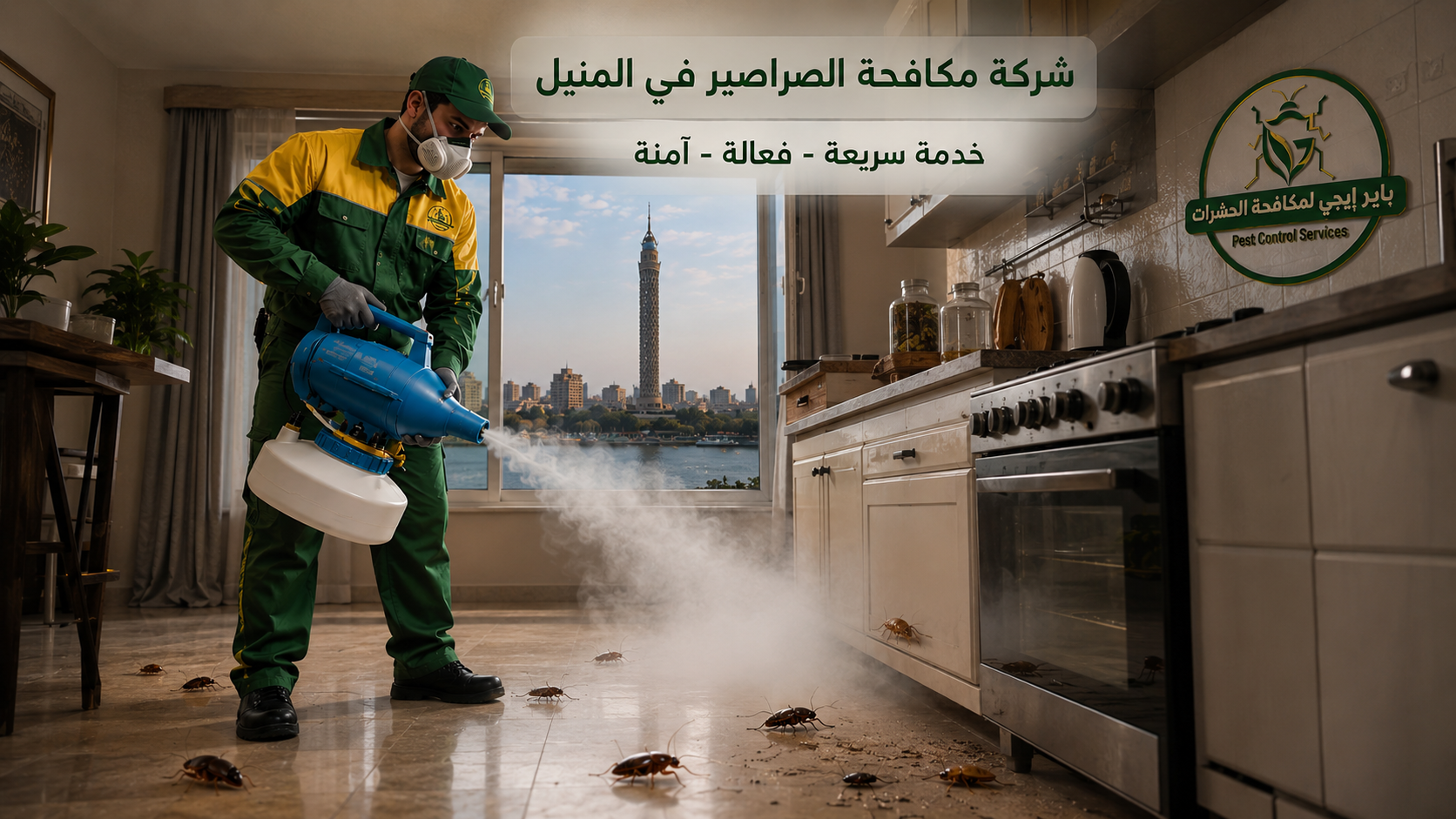 إبادة الصراصير في المنيل
