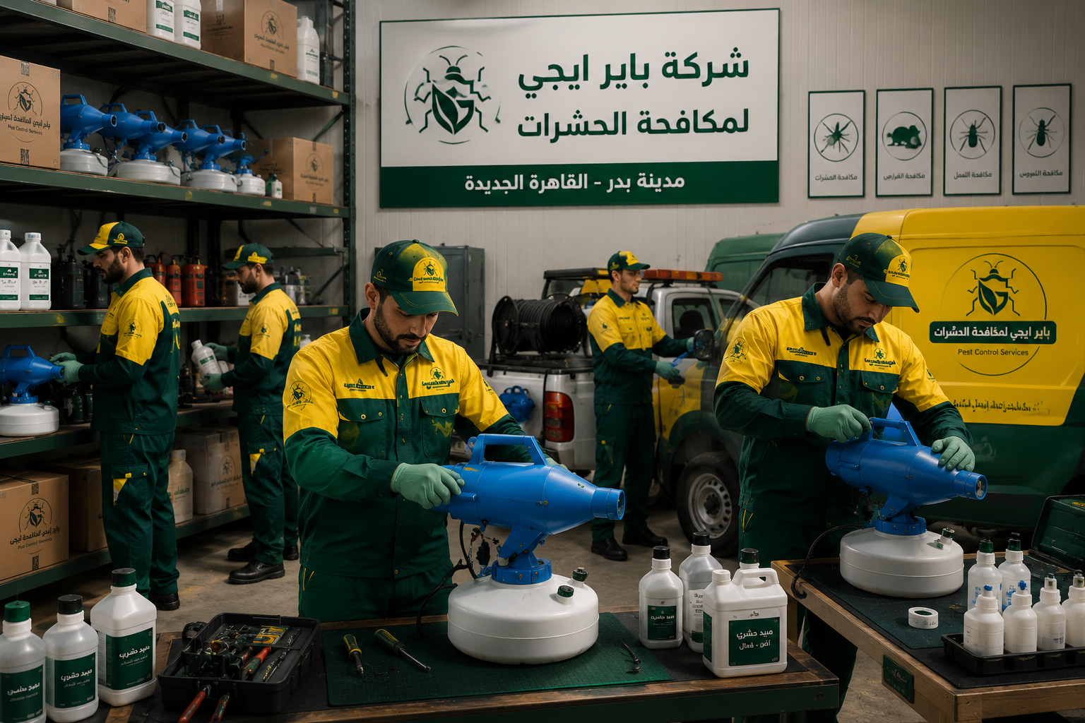 خدمة مكافحة الحشرات للشركات والمكاتب والمخازن