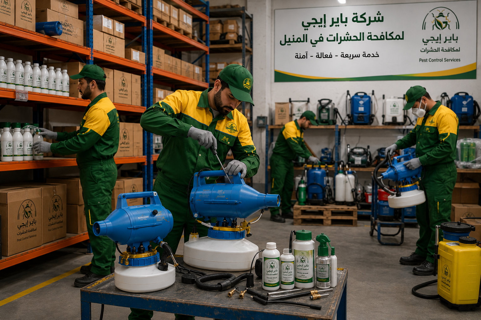 رش المبيدات الحشرية في المنيل