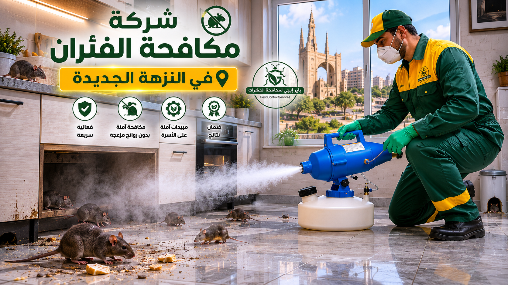 رش حشرات في النزهة الجديدة