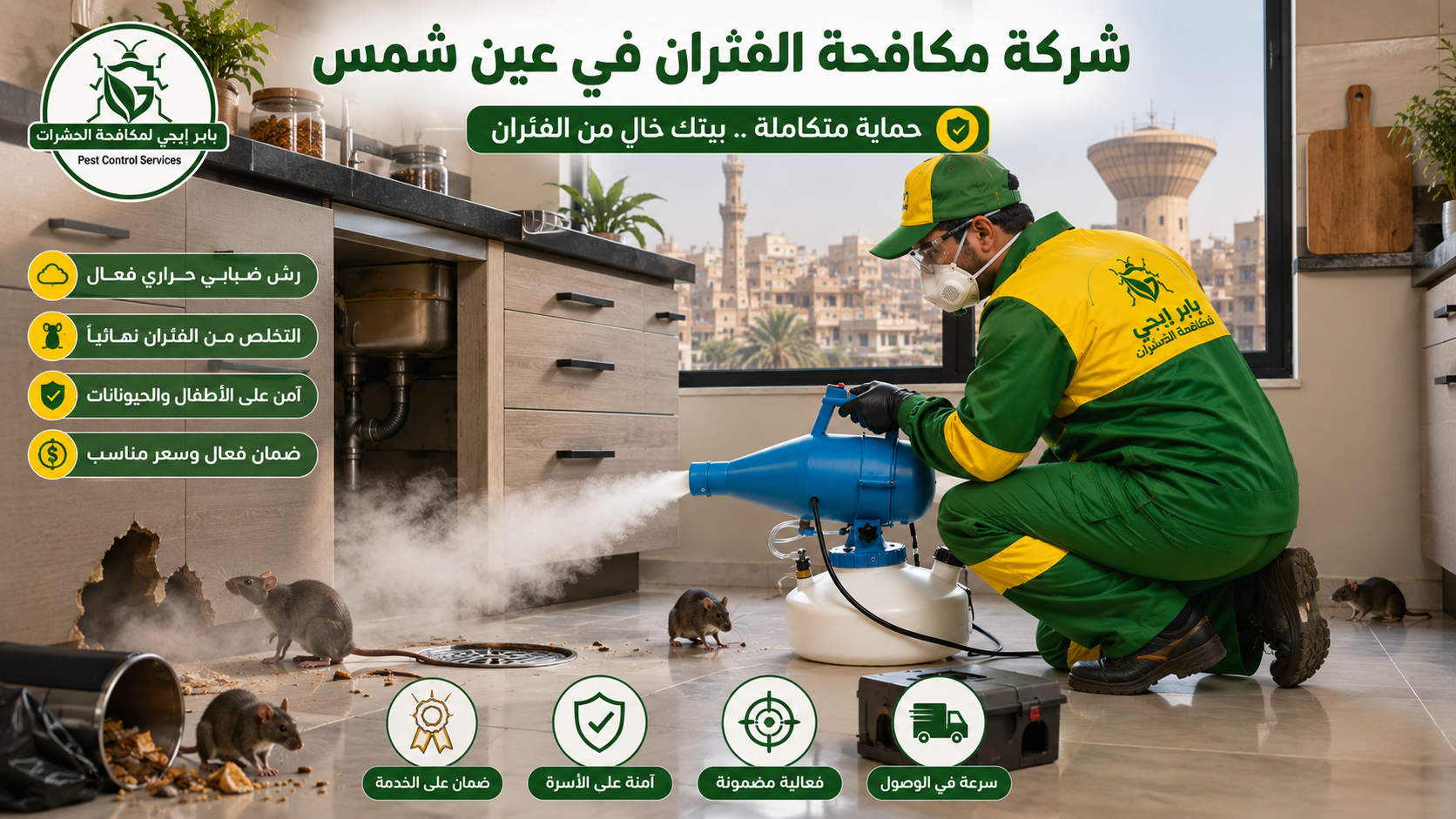 شركة مكافحة فئران في عين شمس