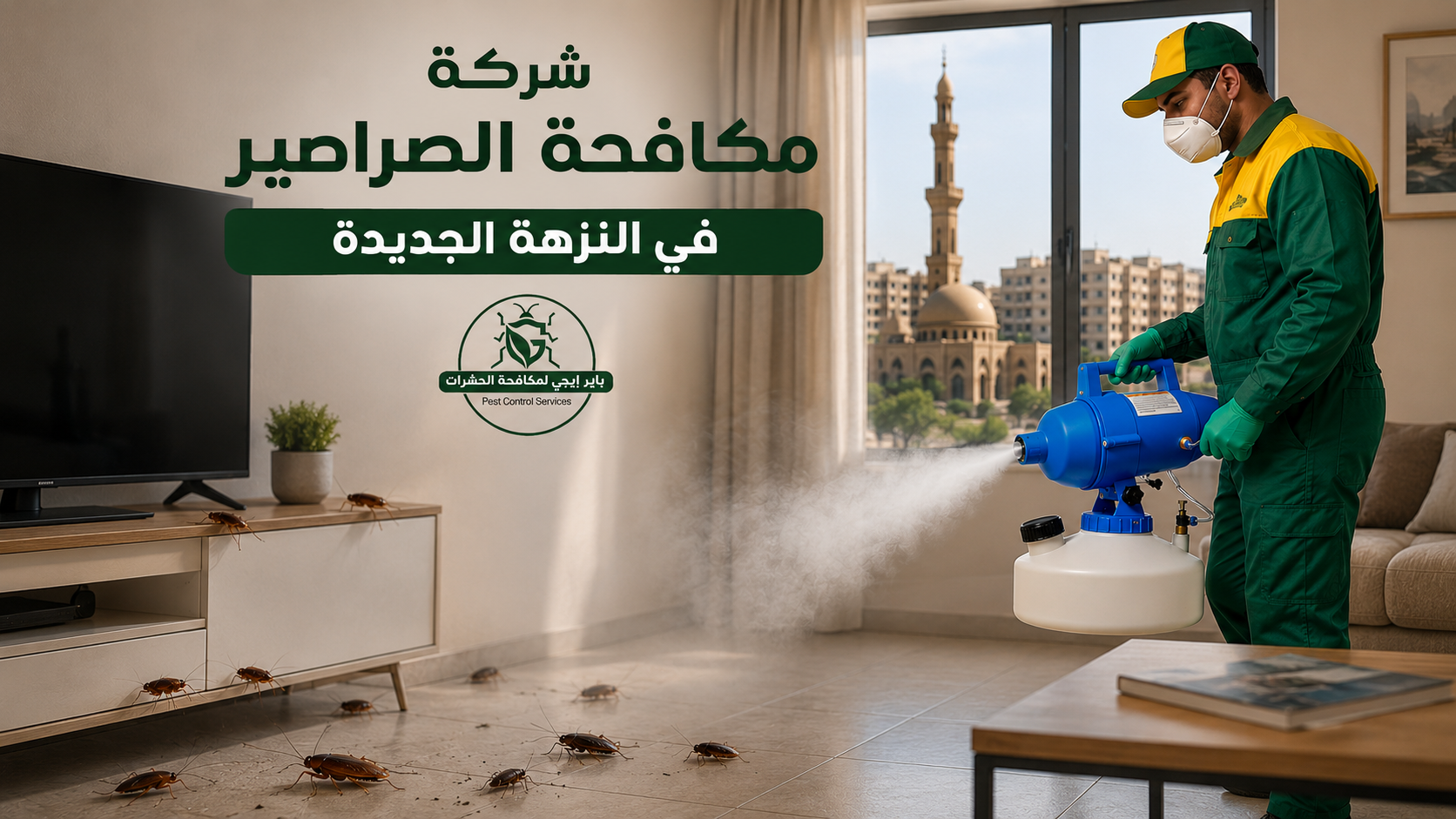 مكافحة الصراصير في النزهة الجديدة