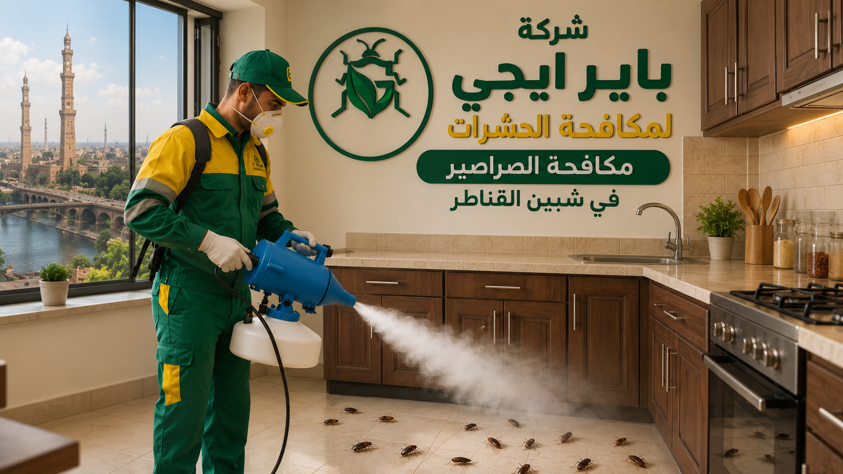مكافحة الصراصير في شبين القناطر