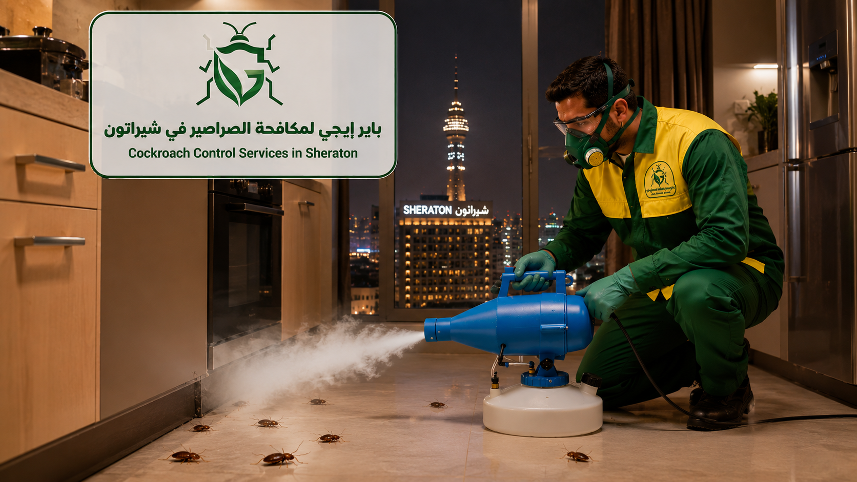 مكافحة الصراصير في شيراتون