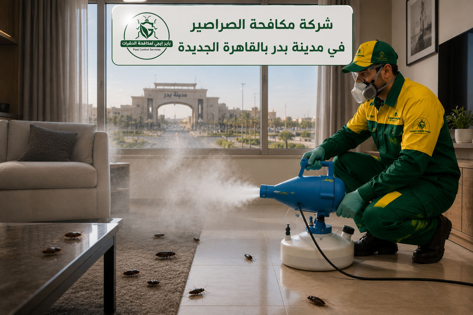 مكافحة الصراصير في مدينة بدر