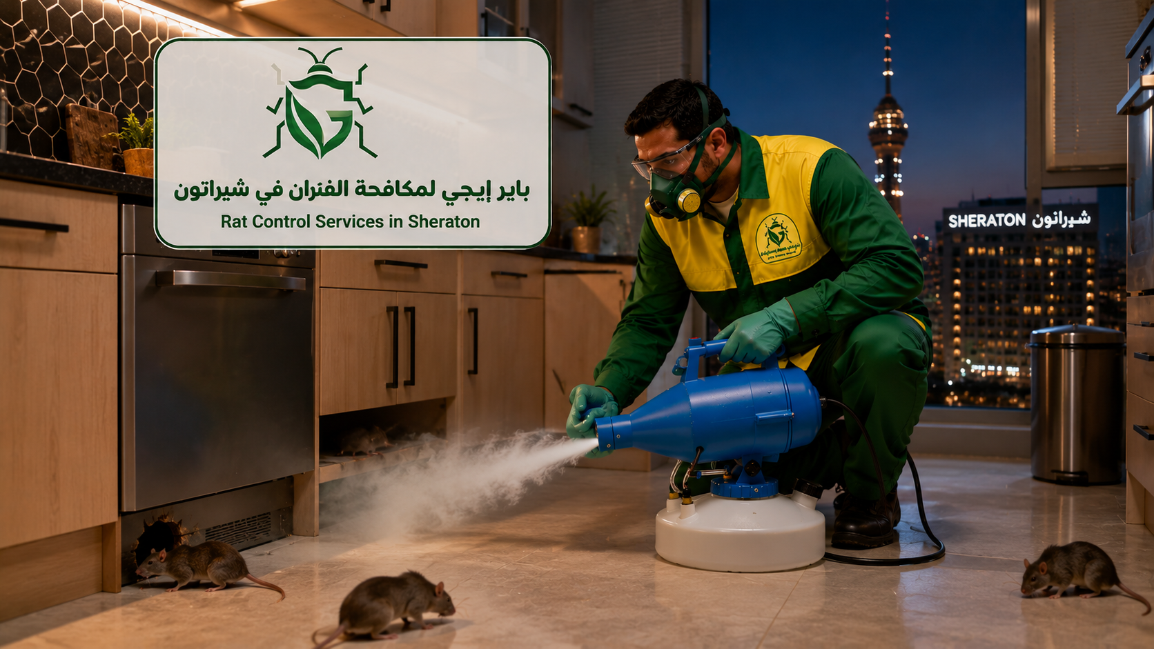 مكافحة الفئران والقوارض في شيراتون مصر الجديدة