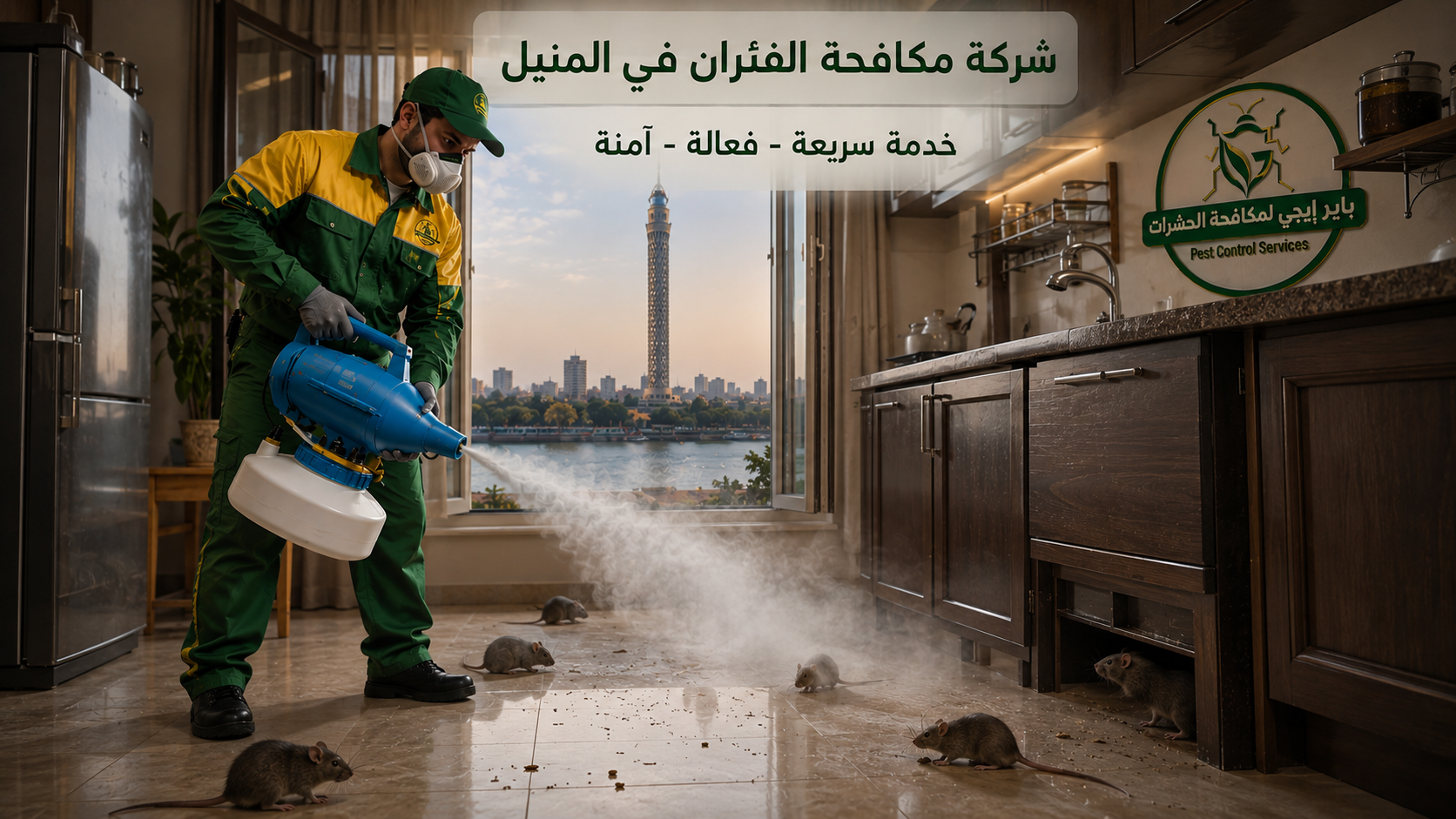 مكافحة الفئران والقوارض في المنيل