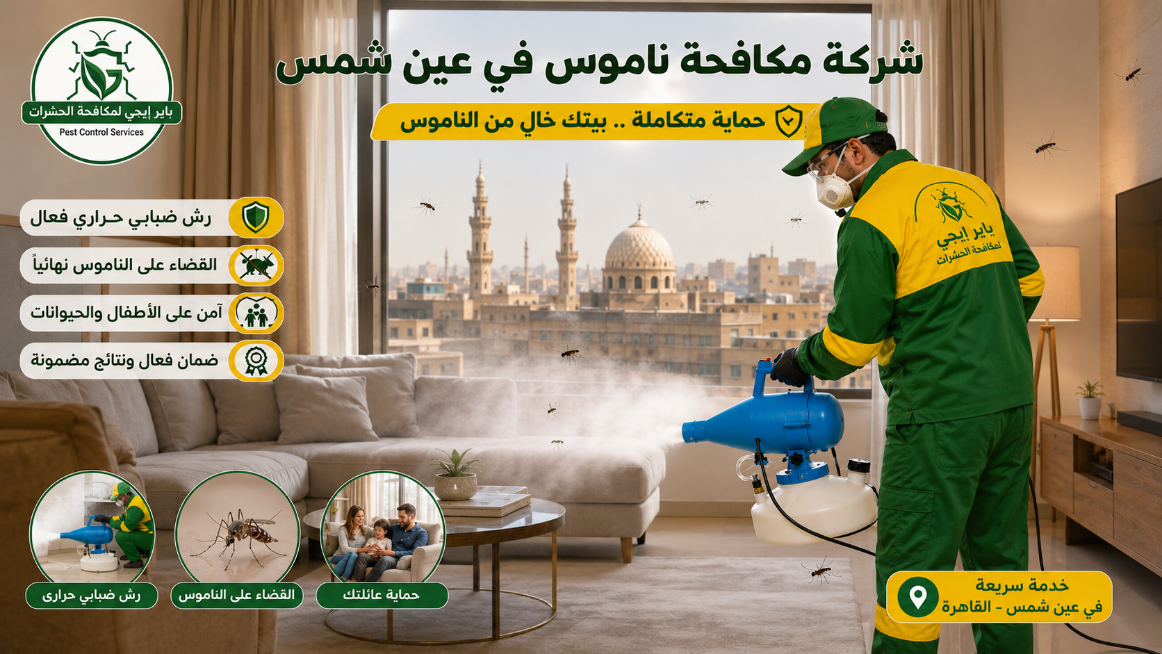 مكافحة الناموس في عين شمس