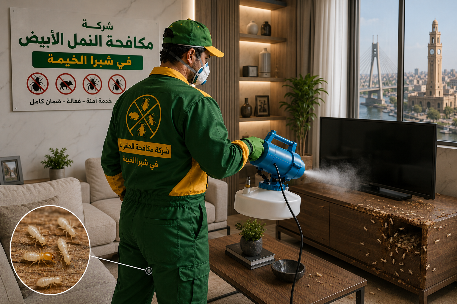 مكافحة النمل الأبيض في شبرا الخيمة