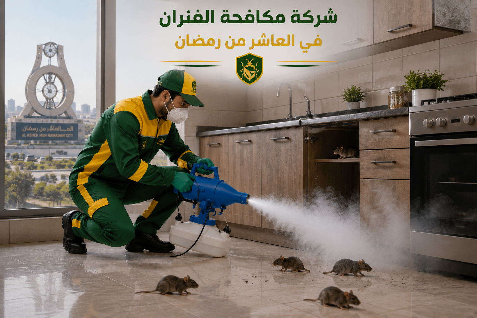 مكافحة وإبادة الفئران في العاشر من رمضان