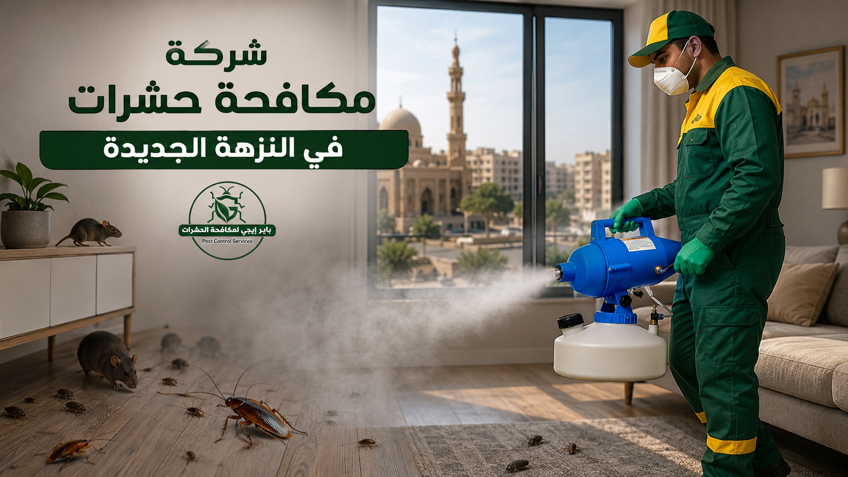 شركة مكافحة حشرات في النزهة الجديدة
