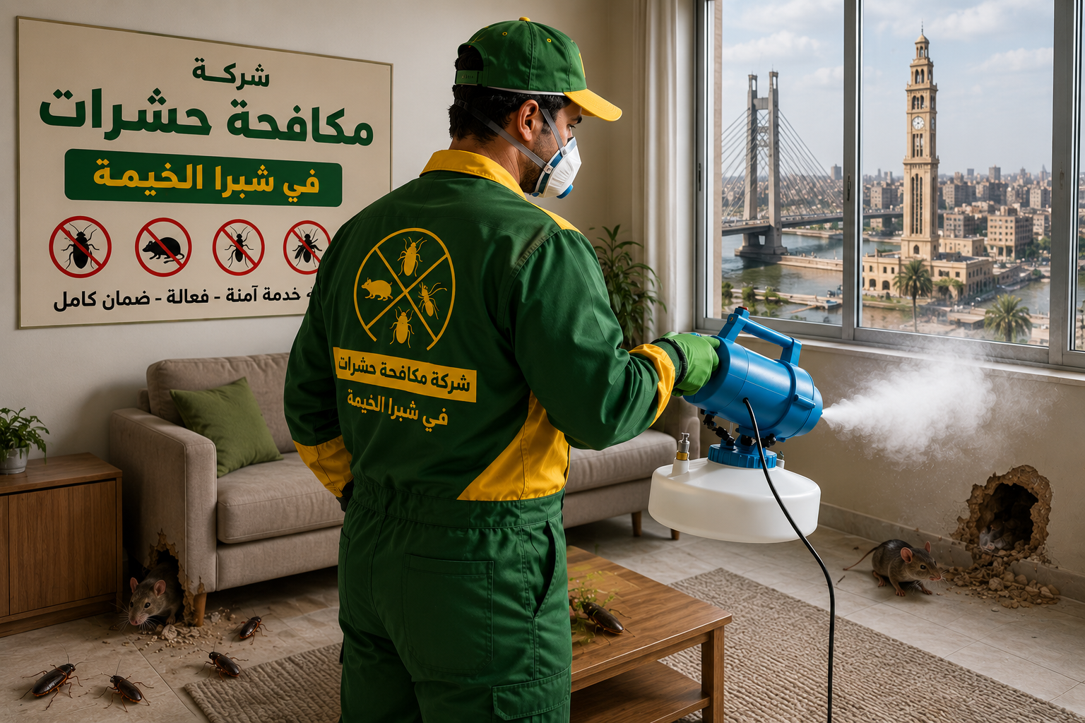 شركة مكافحة حشرات في شبرا الخيمة