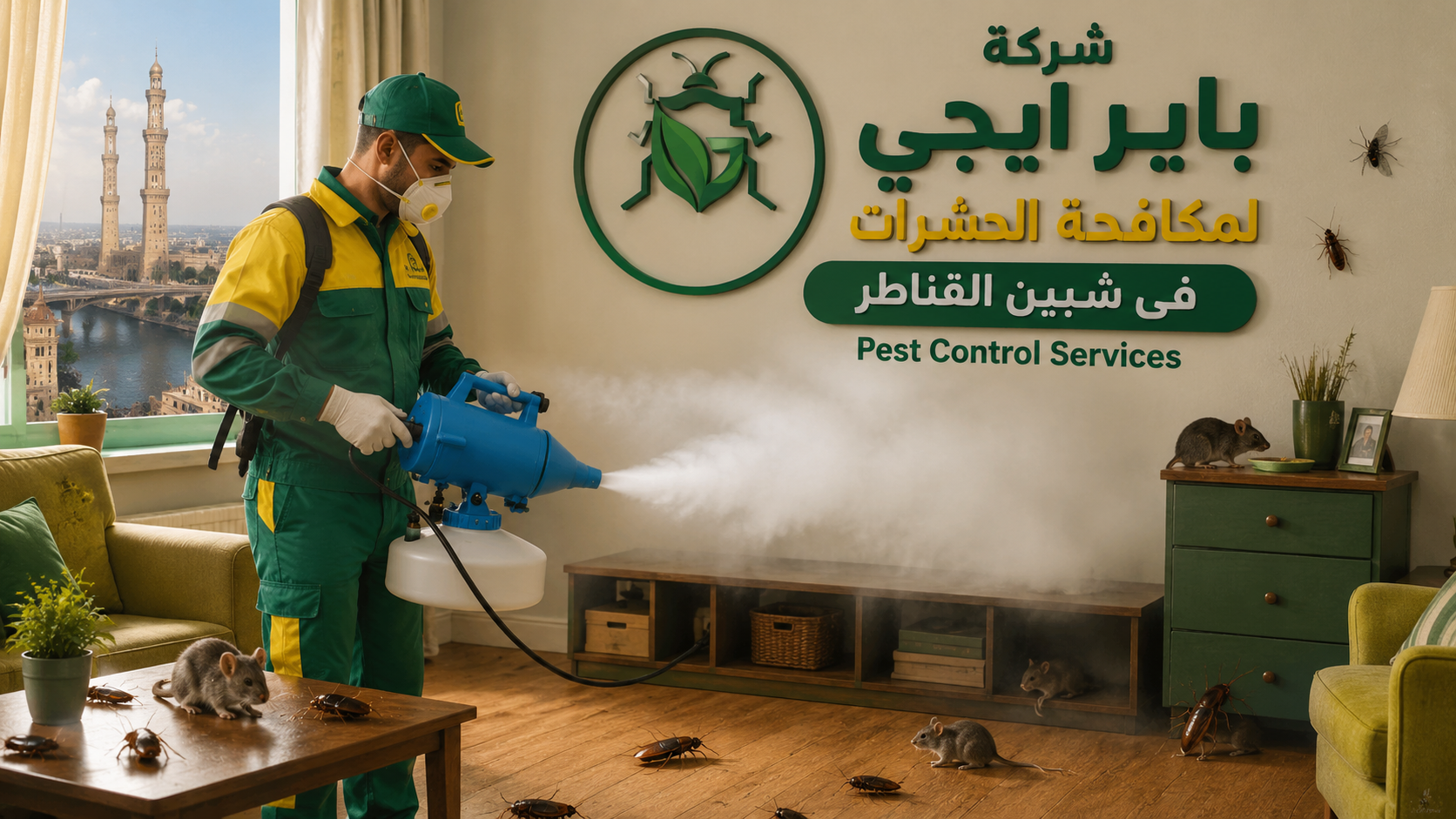شركة مكافحة حشرات في شبين القناطر