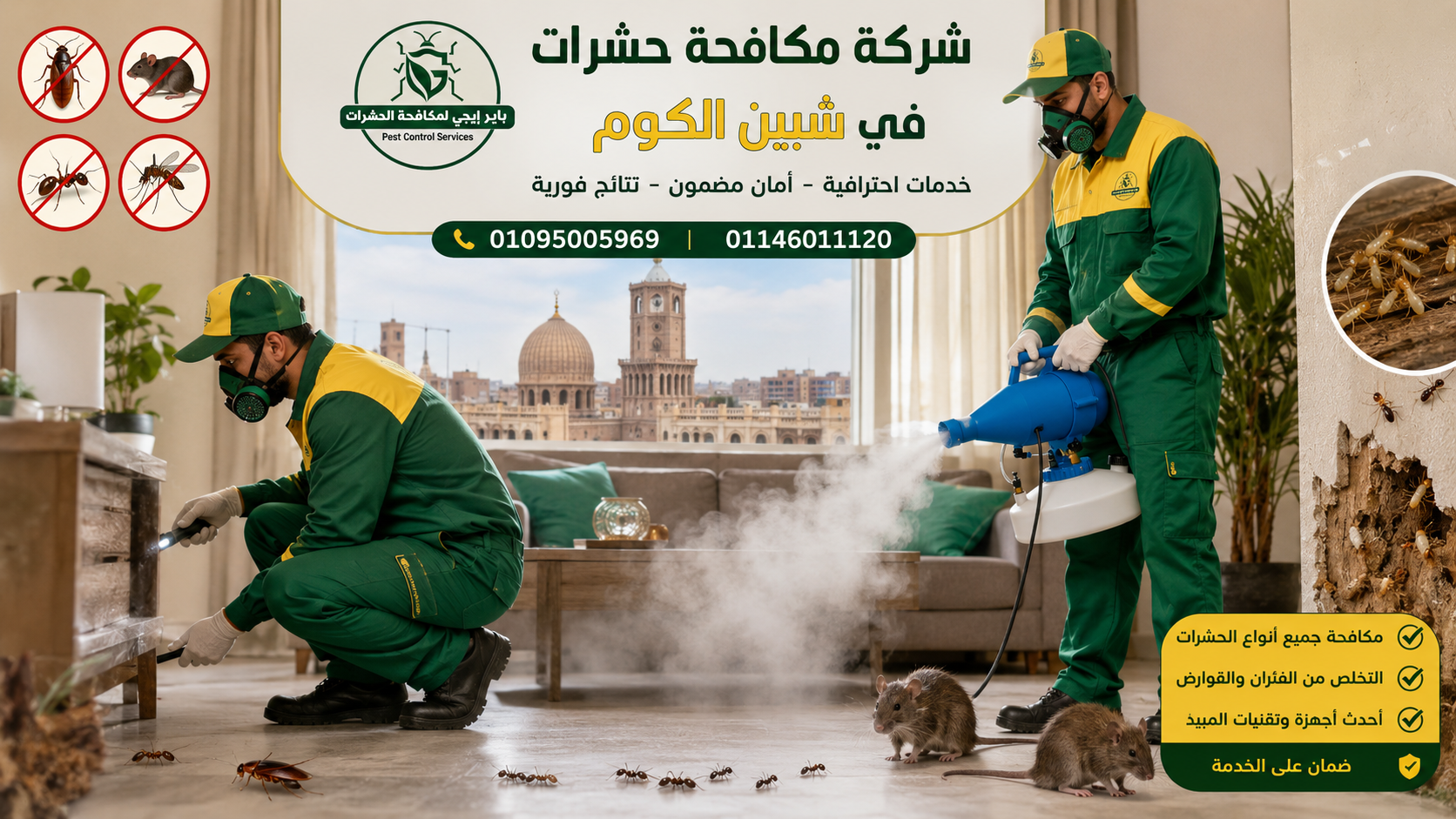 فريق مكافحة حشرات باير إيجى شبين الكوم