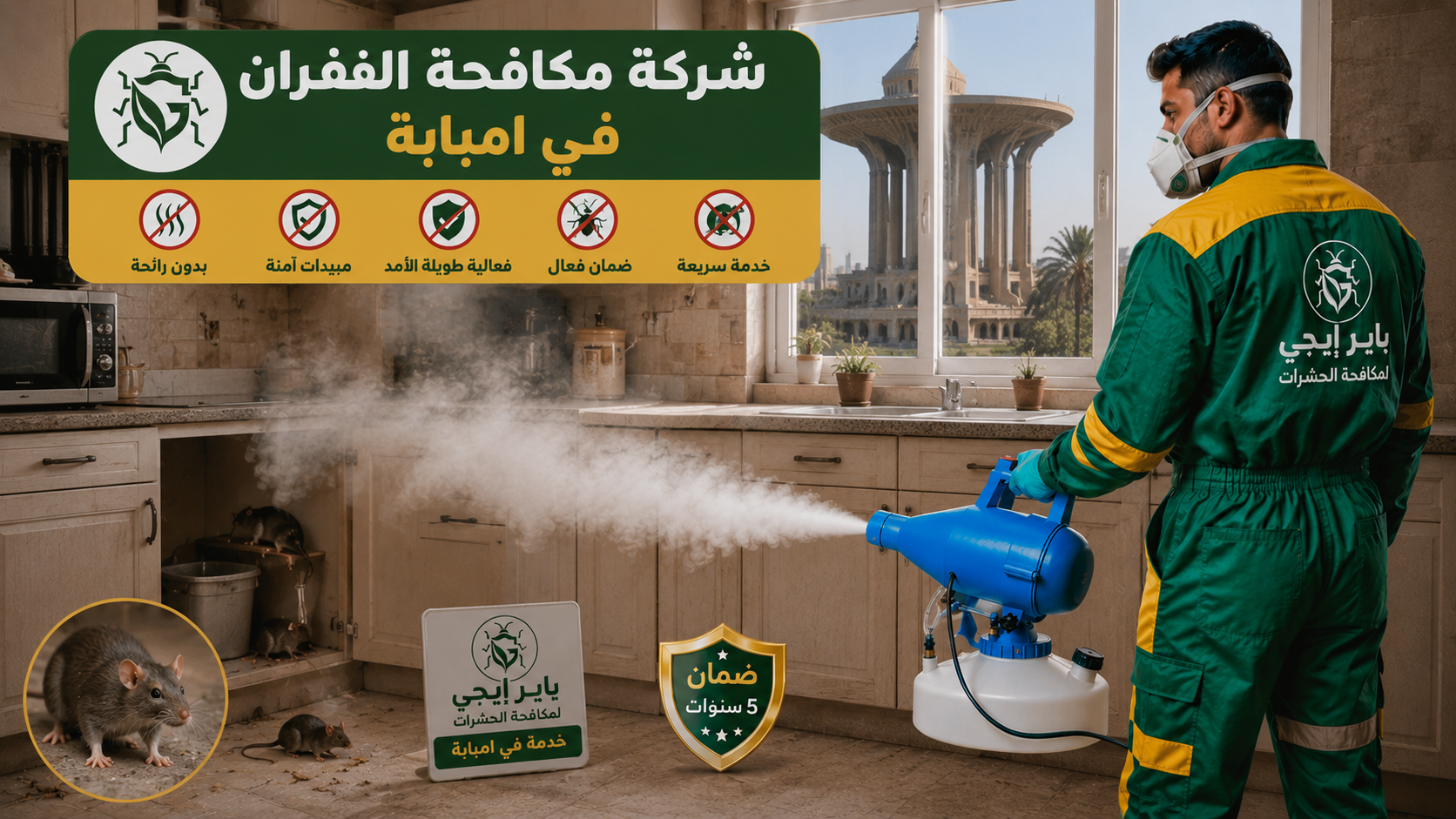 مكافحة الفئران في امبابة
