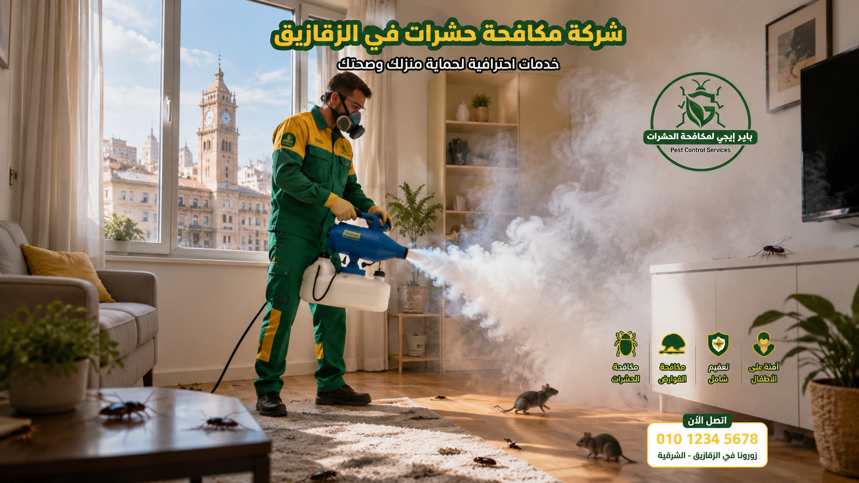 شركة مكافحة حشرات في الزقازيق