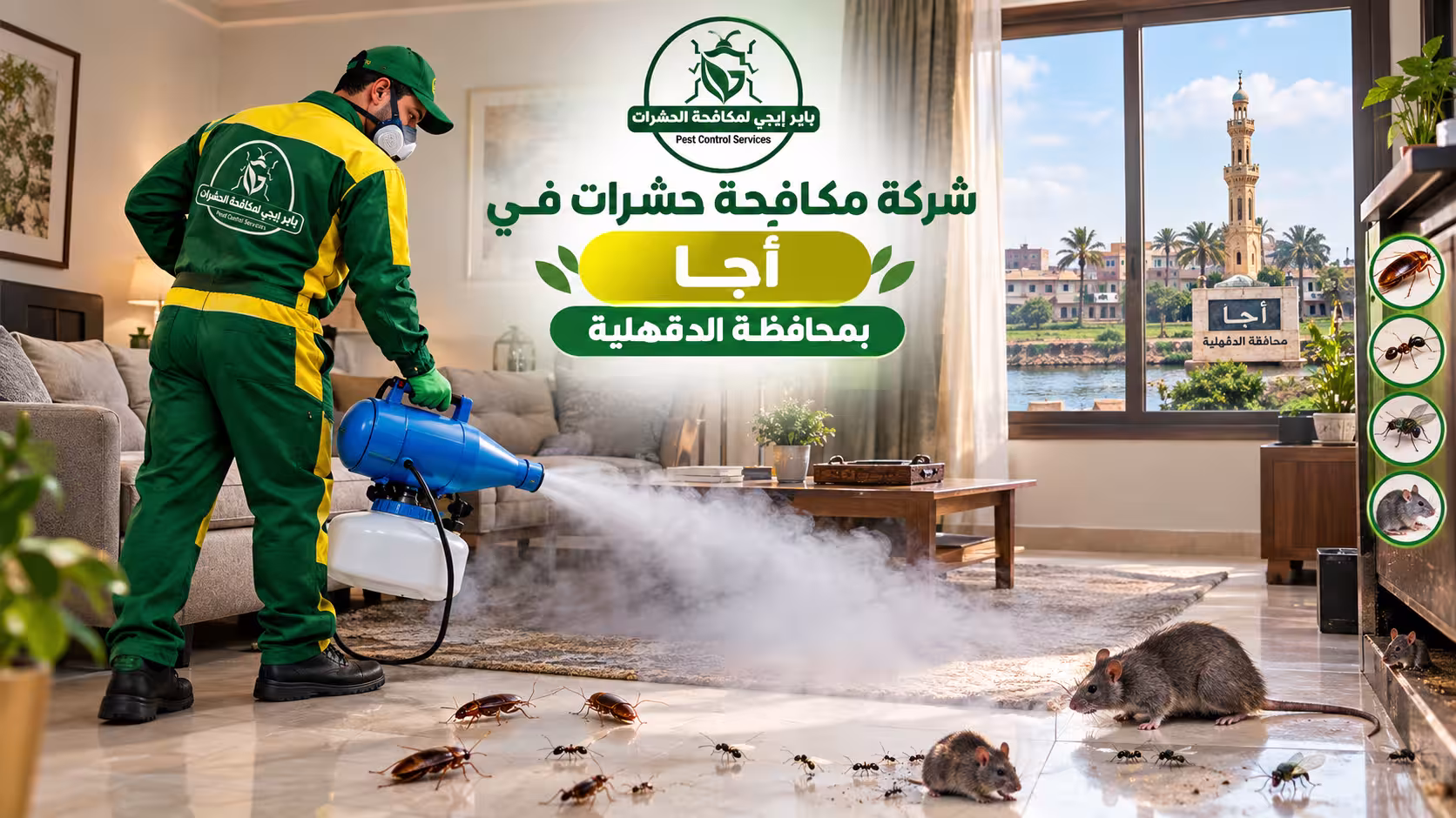شركة مكافحة حشرات في أجا